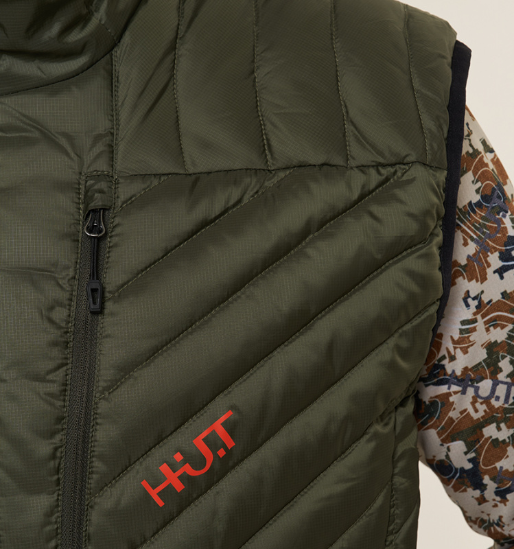 Жилет мужской H.U.T. Taiga, пуховый, пакуемый, хаки