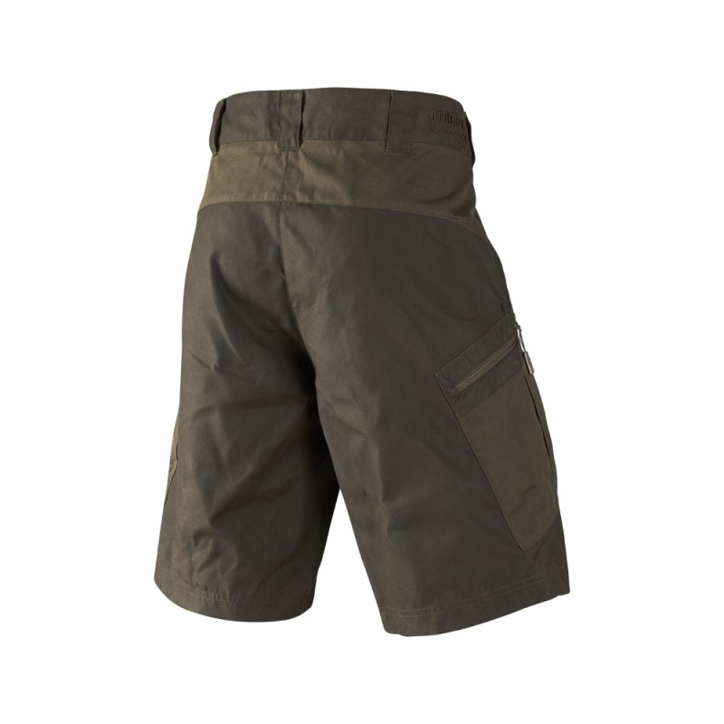 Шорты для охоты мужские Harkila Mountain Trek shorts Hunting green/Shadow brown (110109016)