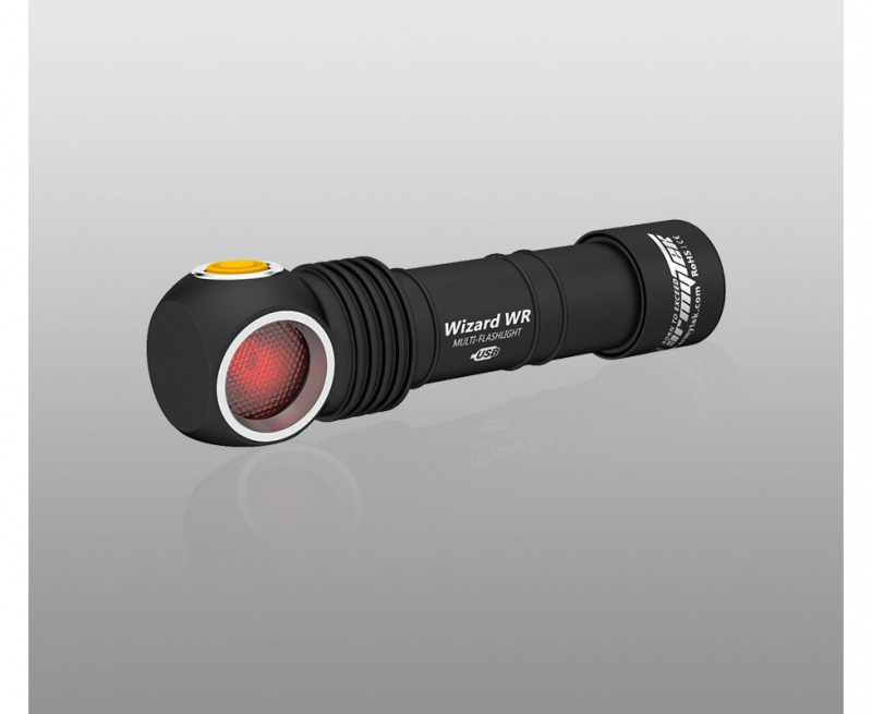 Фонраь Armytek Wizard WR Magnet USB+18650, 930/250 люмен, теплый/красный свет (F06301W)