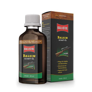 Масло темно-коричневое для ухода за деревом Ballistol Balsin, 50 мл.