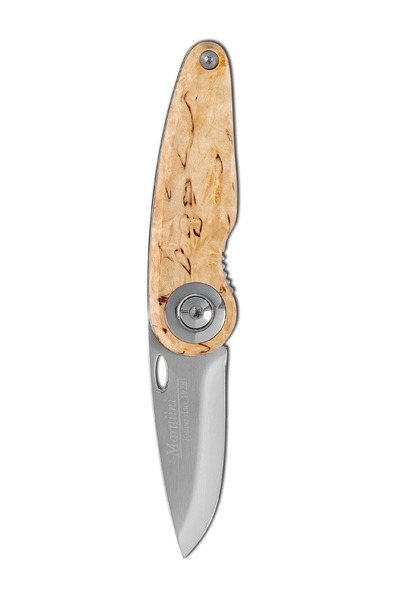 Нож складной Marttiini Pelican с рукоятью из карельской березы (925150)