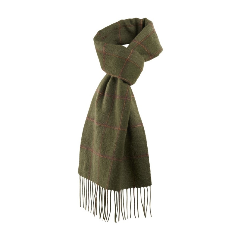 Шарф Harkila Romesdal wool scarf, Warm olive (180110880)