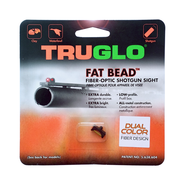 Мушка Truglo TG948CD FAT BEAD 2,6 мм двухцветная зеленая/красная, ввинчивающаяся (00948CD)