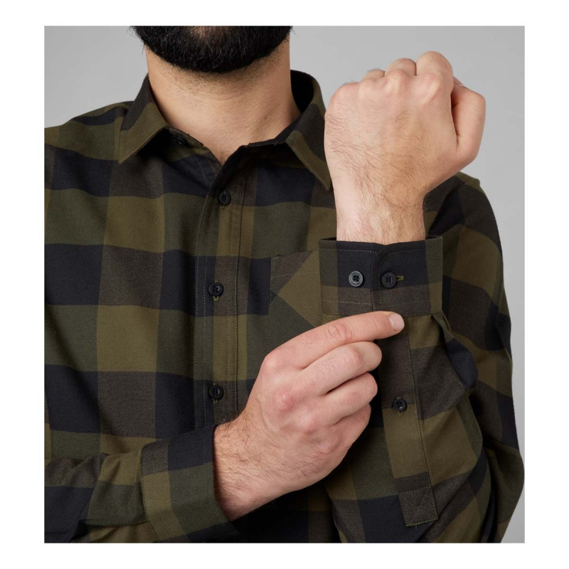 Рубашка мужская Harkila Toronto shirt, Green check (140212666)