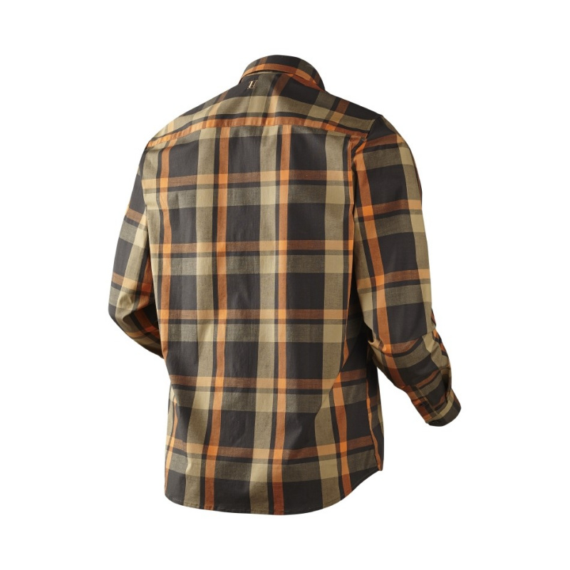 Рубашка мужская с длинным рукавом Harkila Amlet, Shadow brown check (140109544)