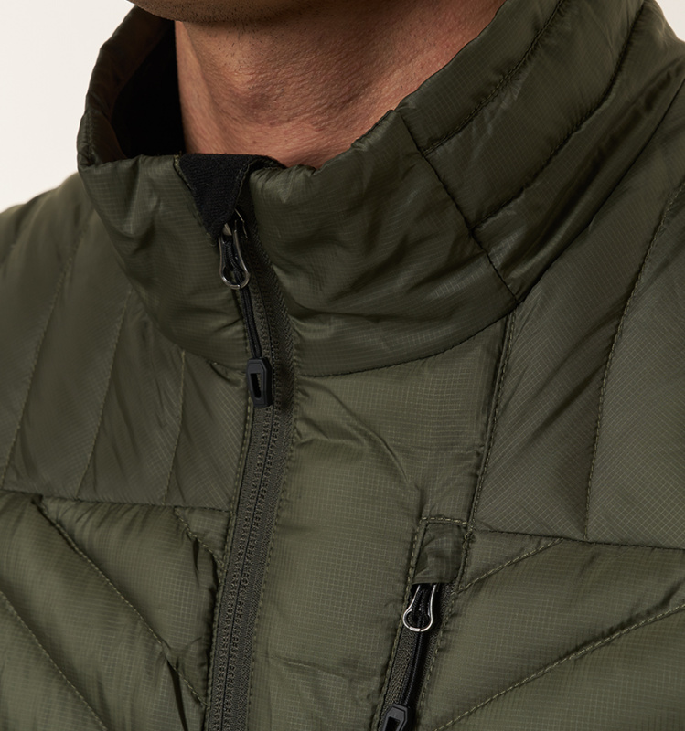 Жилет мужской H.U.T. Taiga, пуховый, пакуемый, хаки