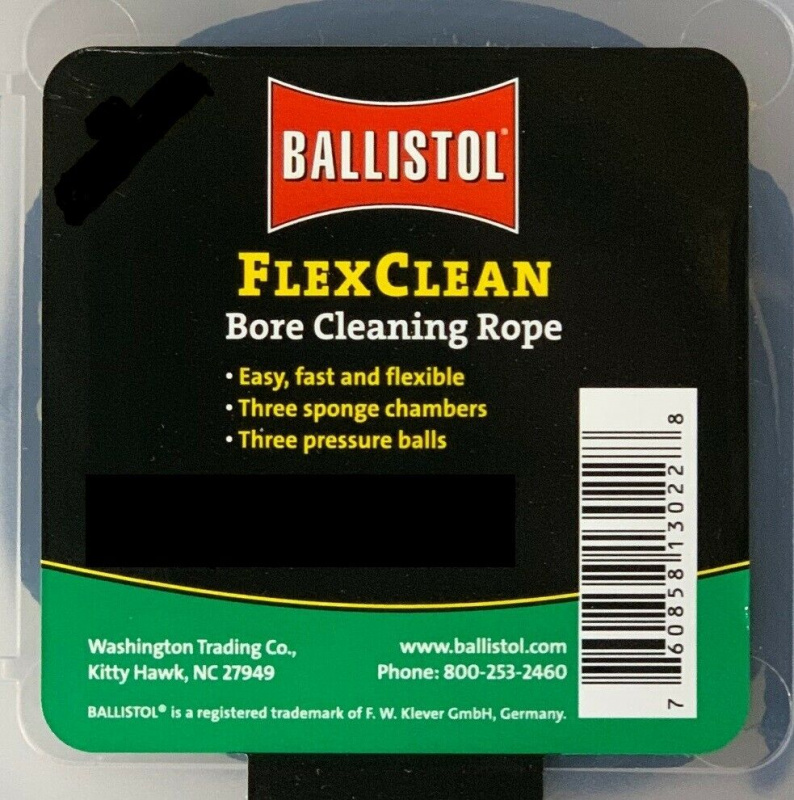 Гибкий шомпол Ballistol FlexClean .30/.32, зеленый (23306)