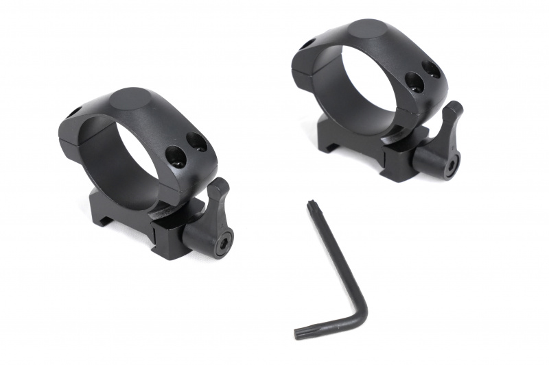 Кольца Arkon 30 мм быстросъемные на weaver, стальные, средние (Ark-30W-M-St)