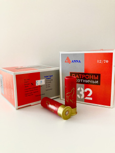 Патроны АННА с картечью 12/70, "Nobel Sport" 32 гр., "8,5"  (А127032-8,5NS)