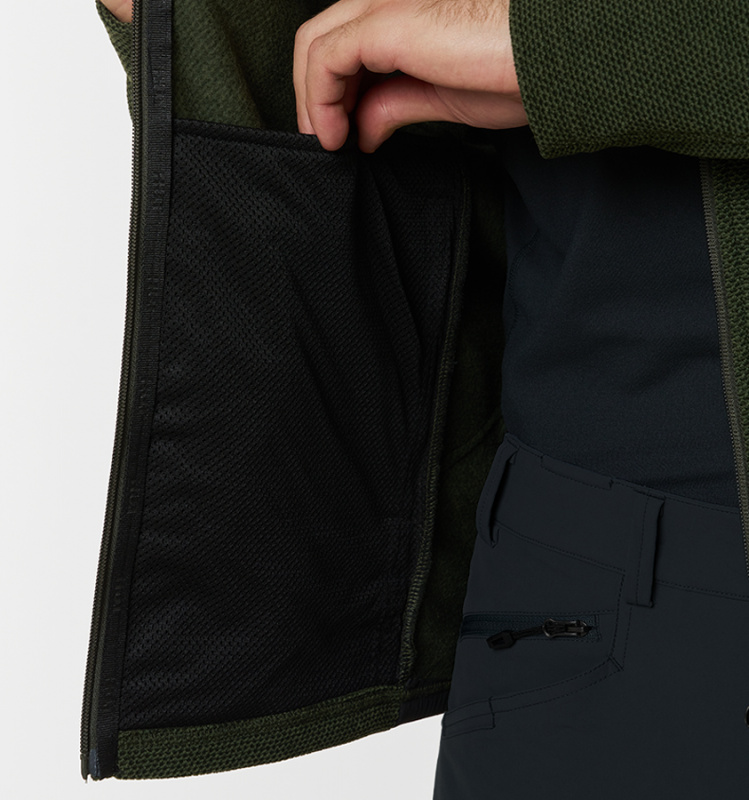 Джемпер мужской H.U.T. Urman, флисовый, хаки (H1400105-4000)