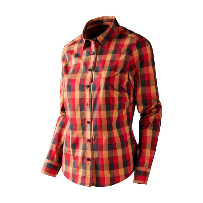 Рубашка женская Lara Lady L/S shirt, Red/Black check (140108856)