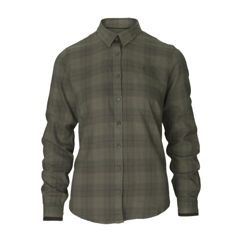 Рубашка женская Range Lady shirt, Pine green check (140204534)