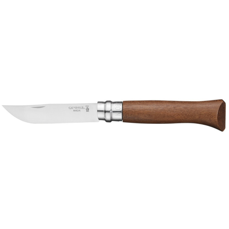 Нож Opinel серии Tradition Luxury №08, клинок 8,5см, нержавеющая сталь, рукоять - орех (002022)