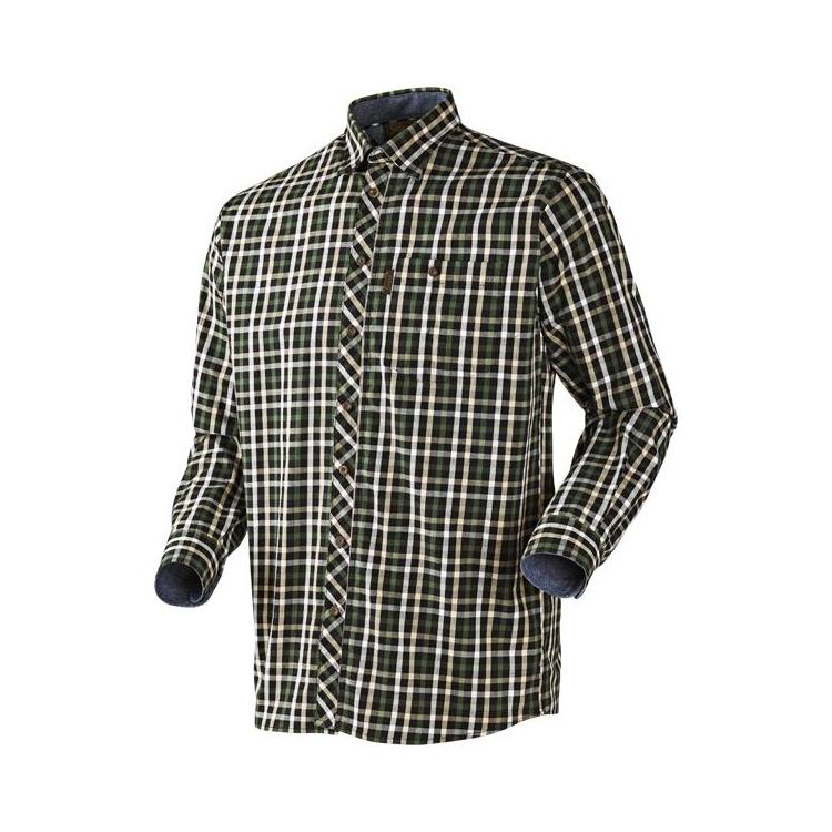 Рубашка мужская Seeland Hanley, Green/Dark Blue Check (140207874)