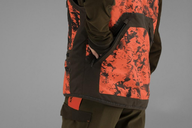 Жилет мужской Harkila Wildboar Pro Safety waistcoat, AXIS MSP®Orange Blaze/Shadow brown (120112087)
