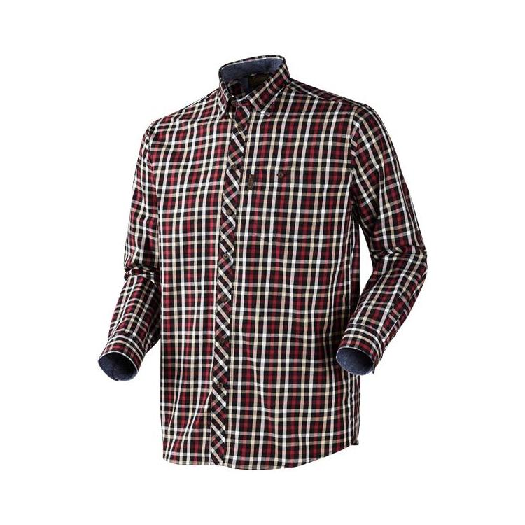 Рубашка мужская Seeland Hanley, Red/Dark Blue Check (140207876)
