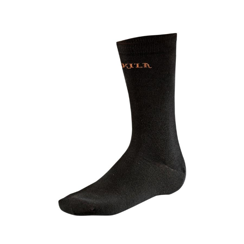 Носки мужские Harkila Coolmax II liner sock, Black (170106599)