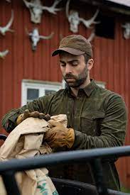 Рубашка мужская Kaldfjord corduroy check shirt, Shadow brown(140113044)