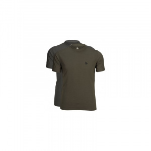 Футболка мужская Seeland Outdoor 2-pack t-shirt, Raven/Pine green (160205910)