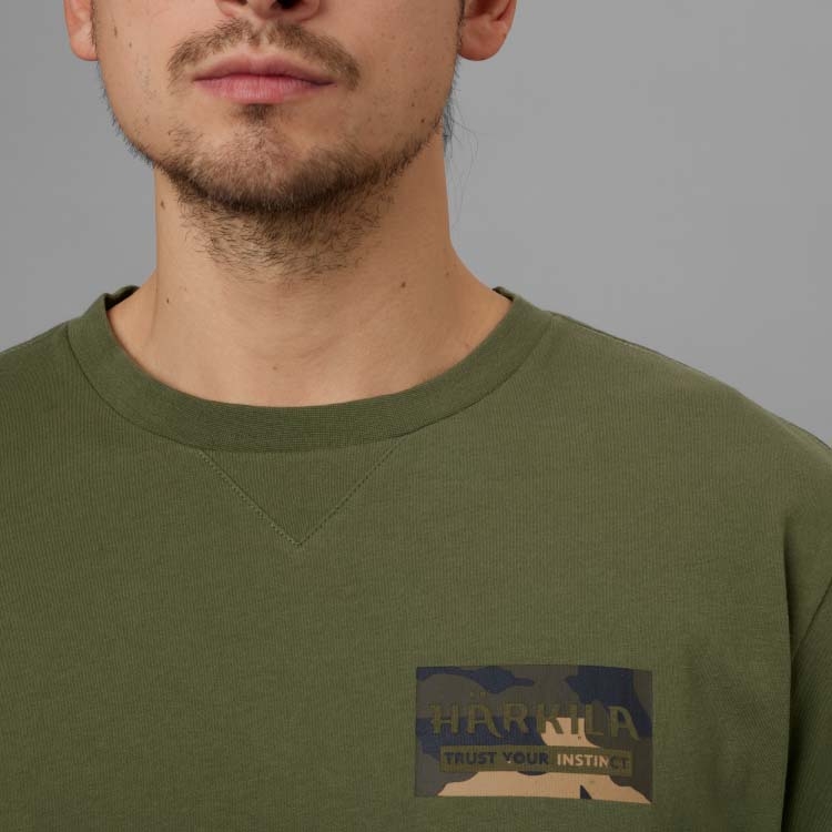 Футболка мужская Harkila Core t-shirt, Dark olive (160105737)