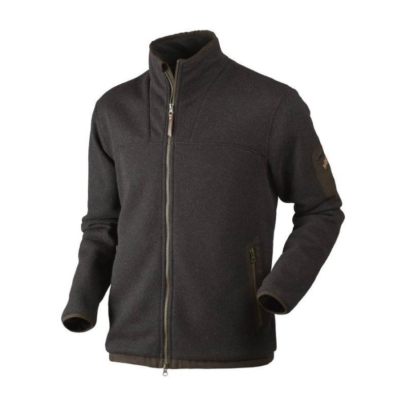 Кардиган мужской Harkila Norja HSP full zip cardigan, Shadow brown melange (150105543)