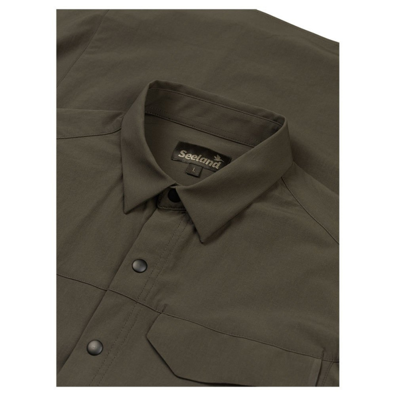 Рубашка мужская Seeland Hawker shirt, Pine green (140204328)