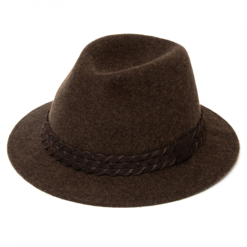 Шляпа для охоты LODENHUT 1014-384-731 коричневая