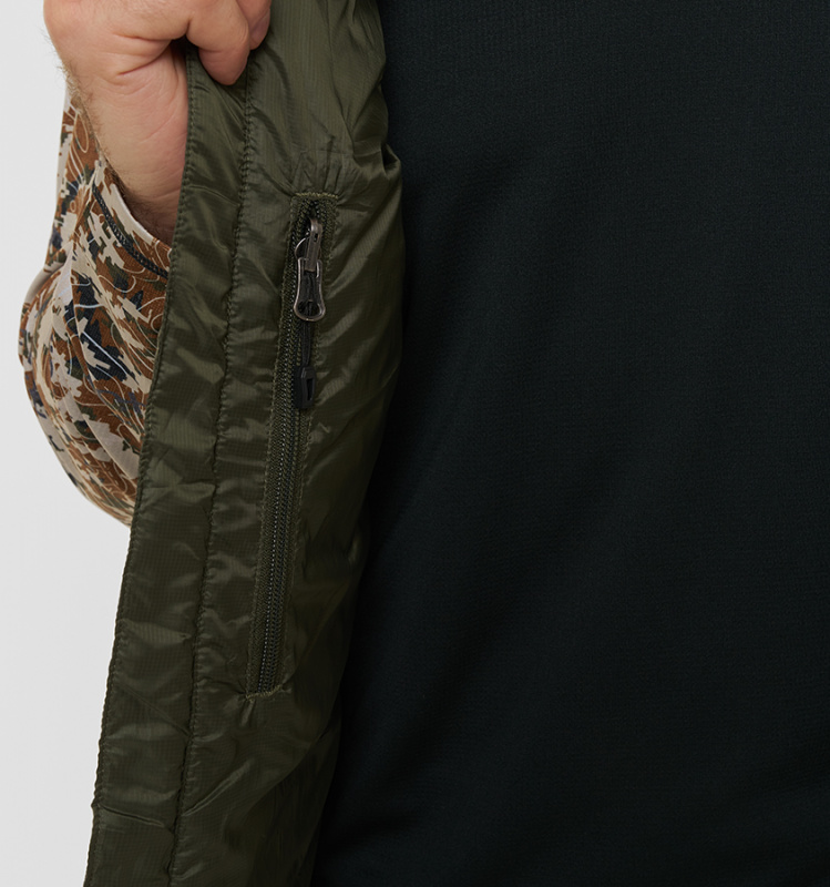 Жилет мужской H.U.T. Taiga, пуховый, пакуемый, хаки