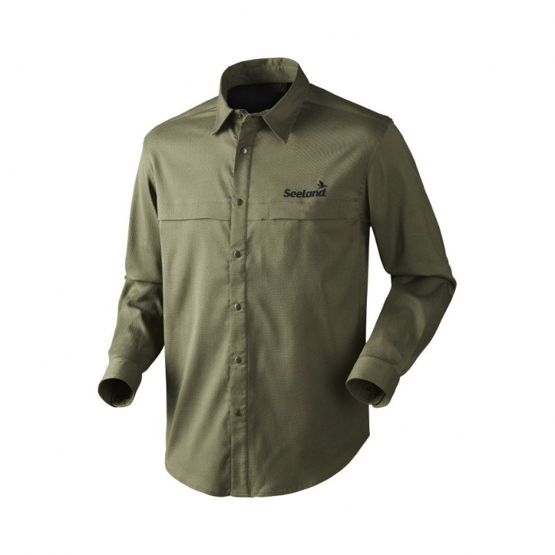Рубашка мужская Seeland Timber solid, Moss Green (140210860)