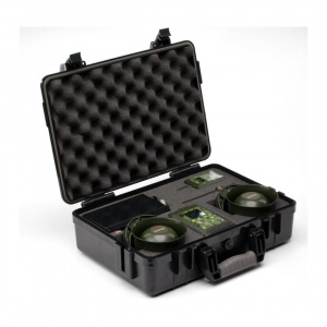 Электронный манок Hunterhelp PRO 3 в кейсе + 2 динамика Альфа, Фонотека № 7 (3G)